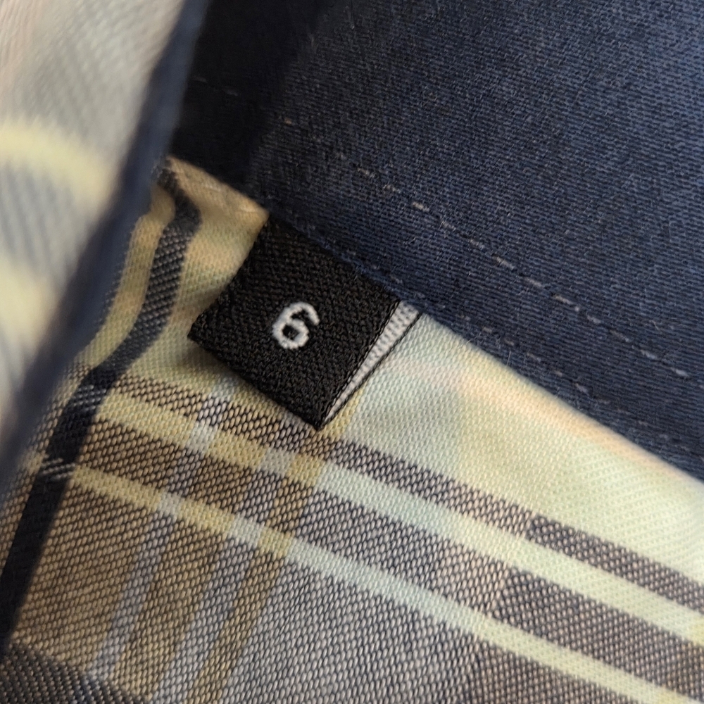 Maceoo Long Sleeve Button Down Shirt Mens L Yellow Italian Plaid Geometric Print - Picture 6 of 14